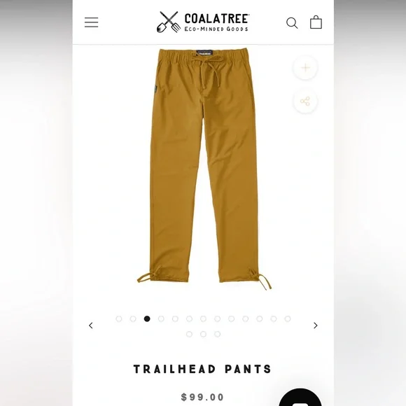 Coalatree Trailhead Joggers, sand - SIZE XL REGULAR - Picture 6 of 6